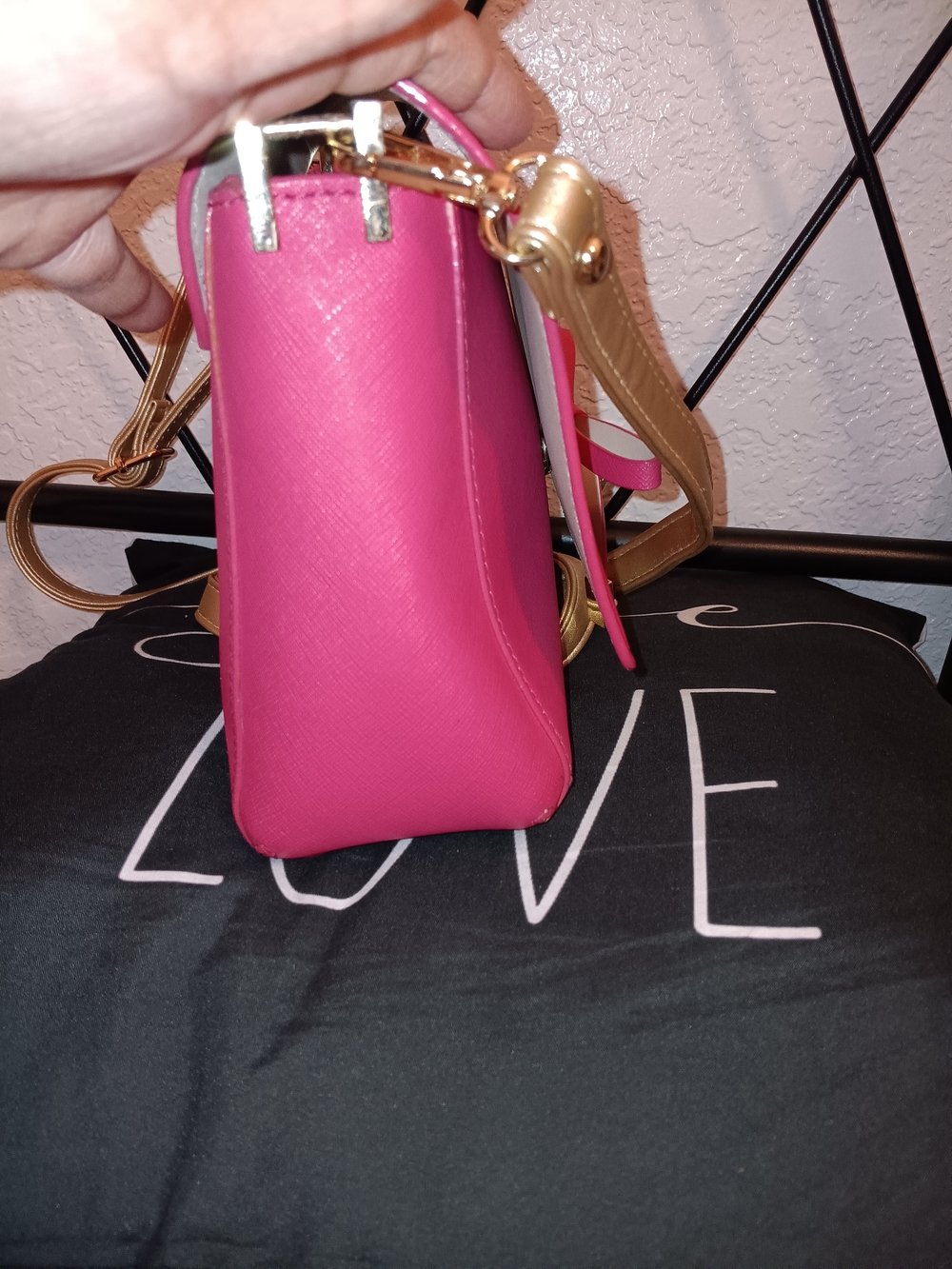 kate spade Pink Crossbody Bag with Gold Strap and Bow Detail - Picture 6 of 14